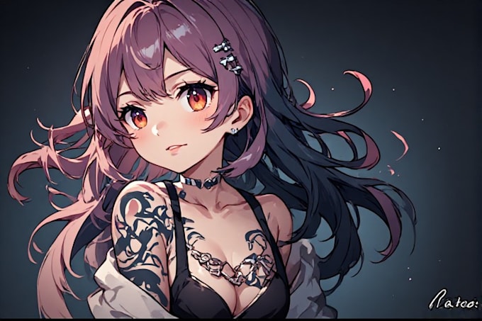 make anime tattoo design
