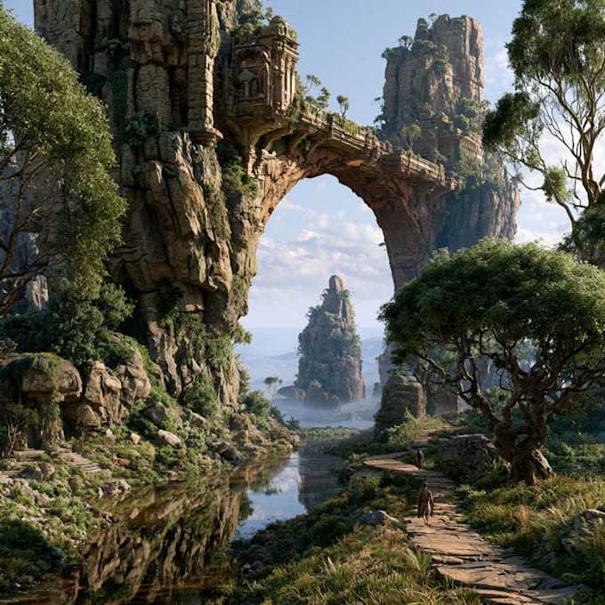 create professional landscape digital art