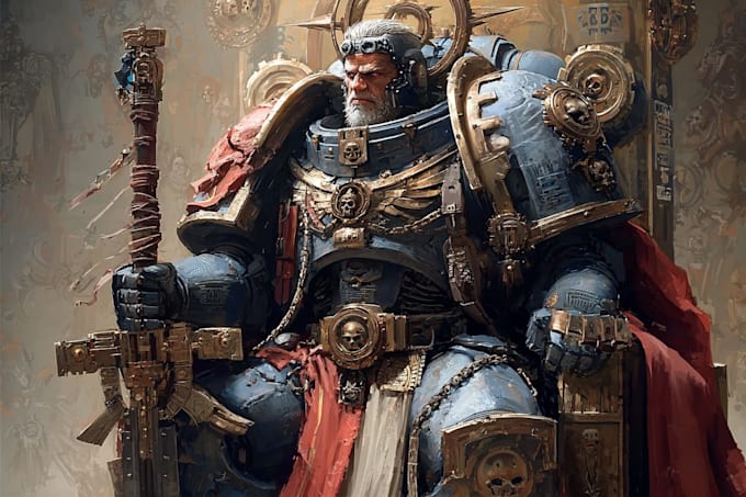 create a warhammer 40k character art