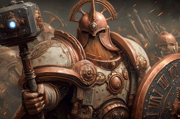 make a warhammer 40k character art