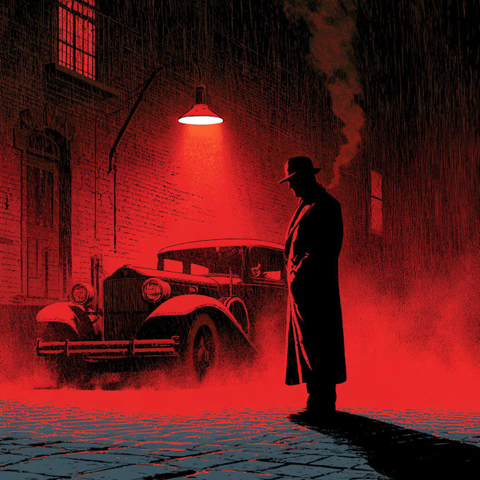make illustration in horror comic style