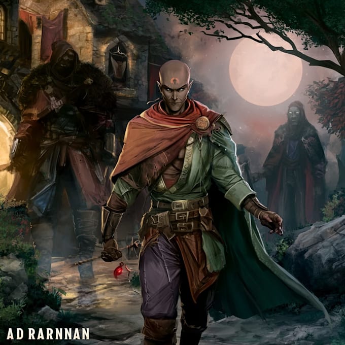 dnd character art and dnd character art