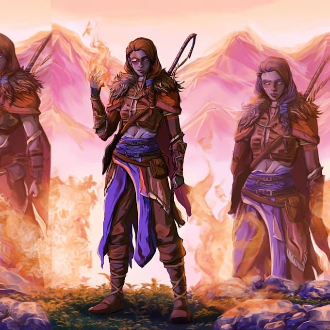 do dnd character art illustration commissions