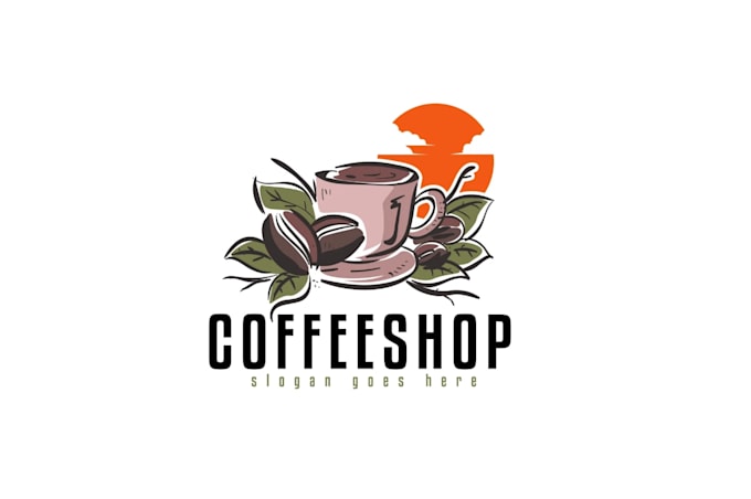 design a custom coffee brand logo with professional style