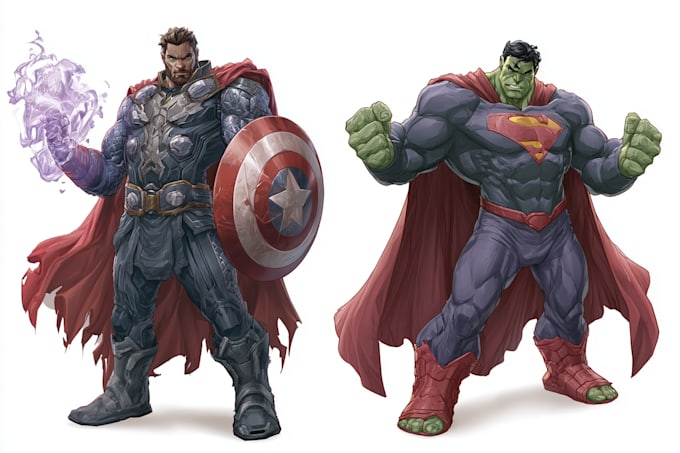 superhero character for comics