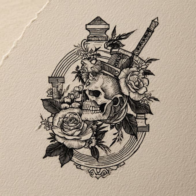 do amazing tattoo design, traditional tattoo design