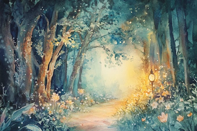 do a watercolor illustration