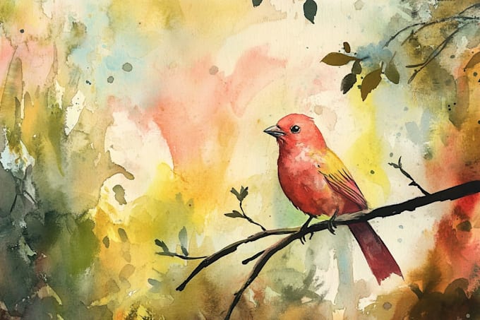 do a watercolor illustration