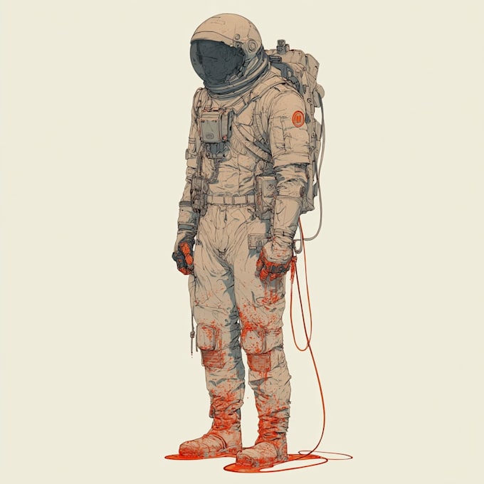do sci fi horror and fantasy scene concept art illustrations