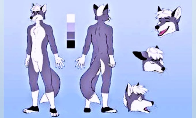 draw furry reference sheet kemono ref sheet protogen ref sheet vrchat ref sheet