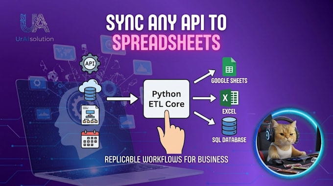 build an ai data agent and python automation pipeline for sheets