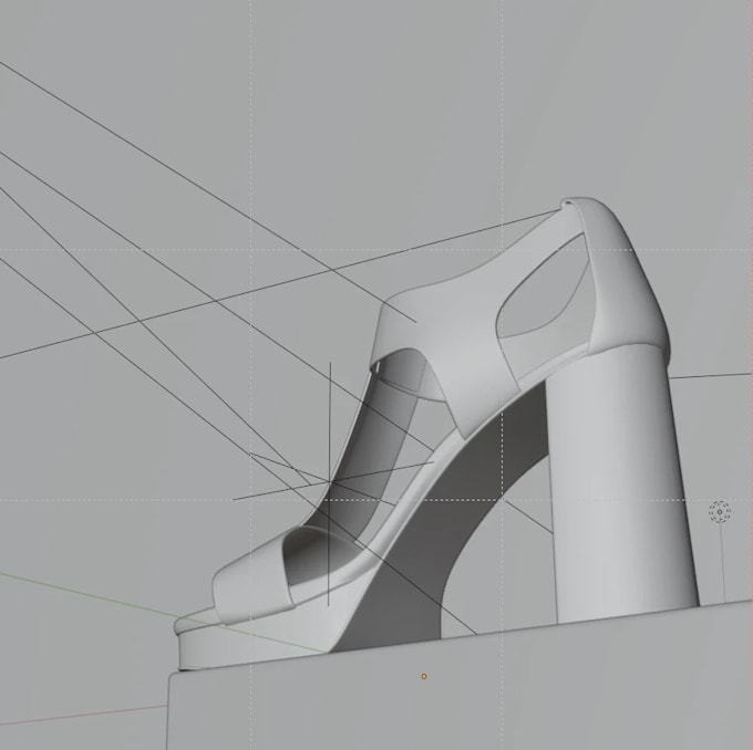 do 3d heel design high heel modeling footwear 3d model and heel rendering