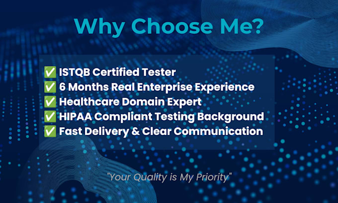 do manual testing of your web application