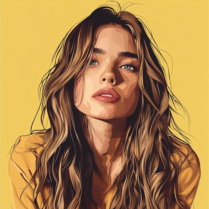 make a face into vector cartoon portrait