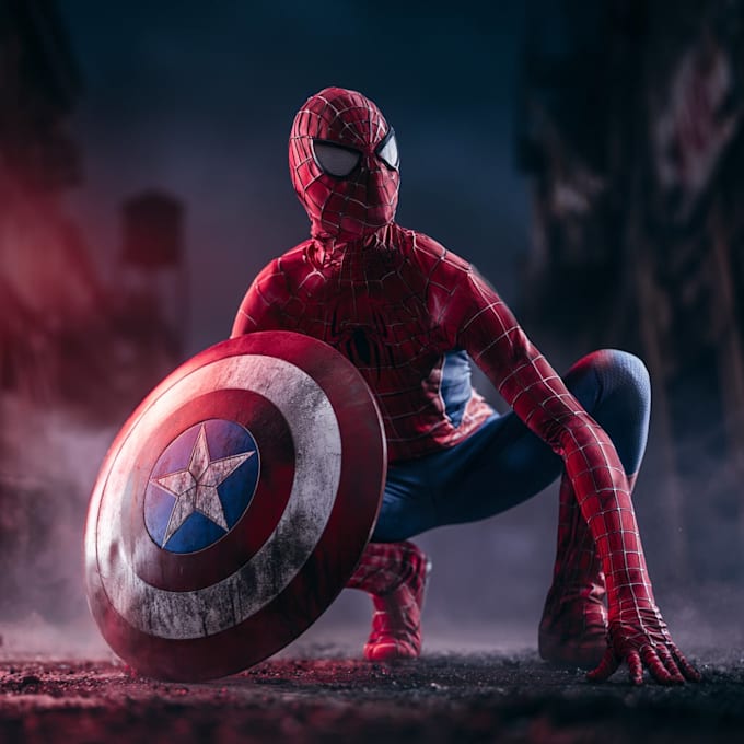 design your realistic superhero cartoon portrait