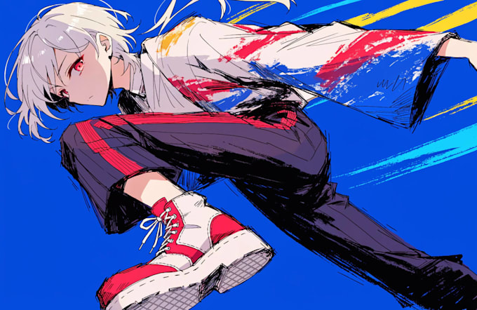 make illustration in anime or manga style