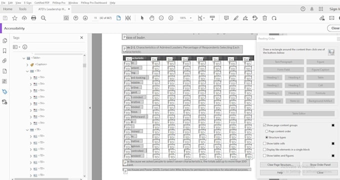 fix PDF accessibility for section 508 and wcag  PDF ua