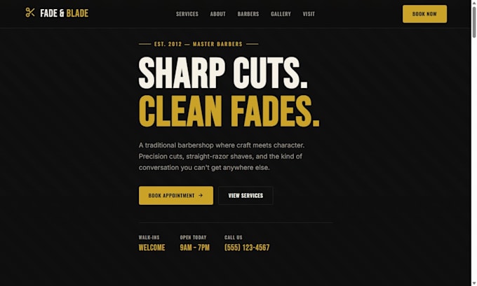 design and develop a modern responsive business website