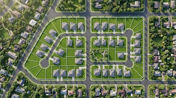 create real estate map, property location map and site plan map