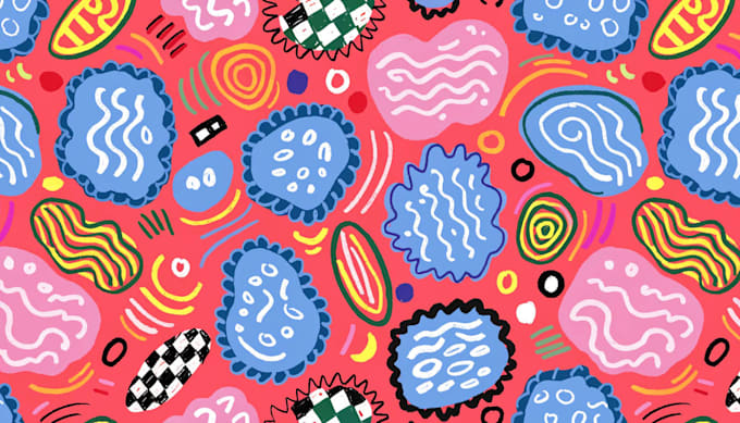 create seamless pattern design and textile print design