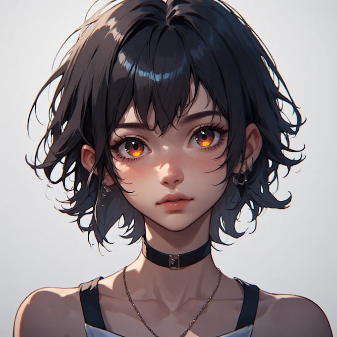 anime character an illustration and anime character