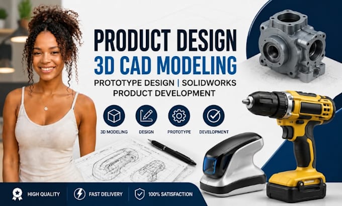 product design, 3d cad modeling, prototype design solidworks product development