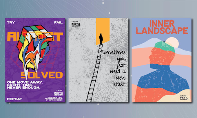 design a custom poster, film poster or art print