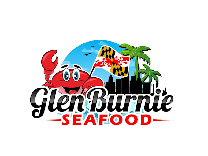 bold seafood logo design for seafood restaurants businesses