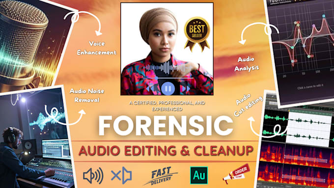forensic audio editing, cleanup, noise reduction, enhancement, audio engineer