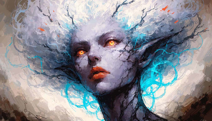 paint a realistic or fantasy portrait