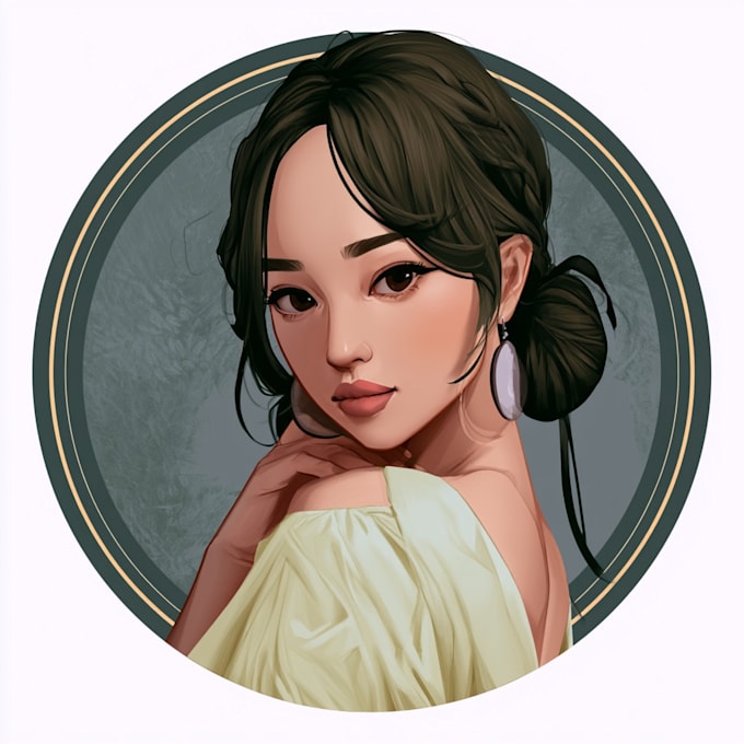 create fantasy character portrait art