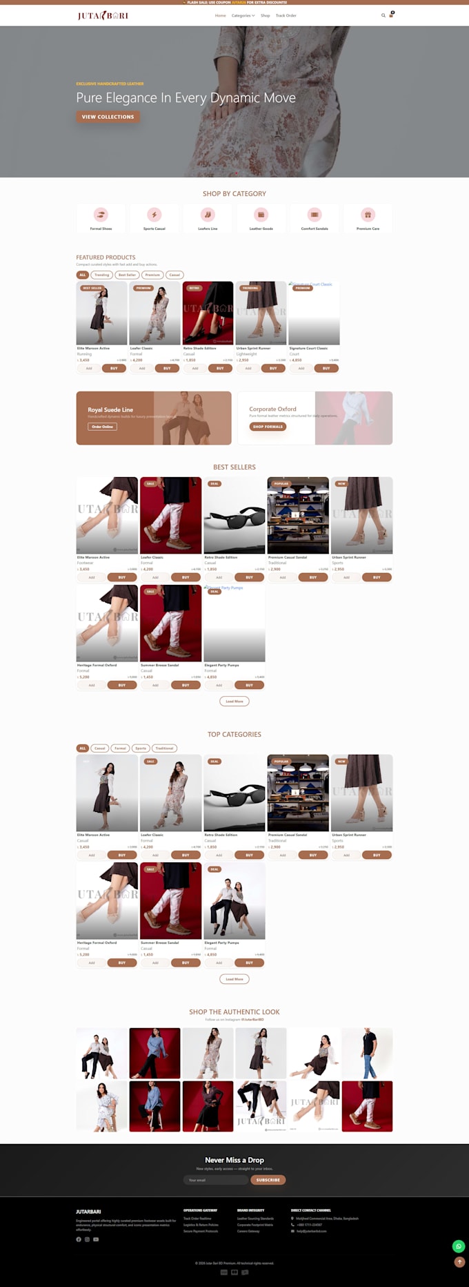 develop a full stack website using PHP laravel