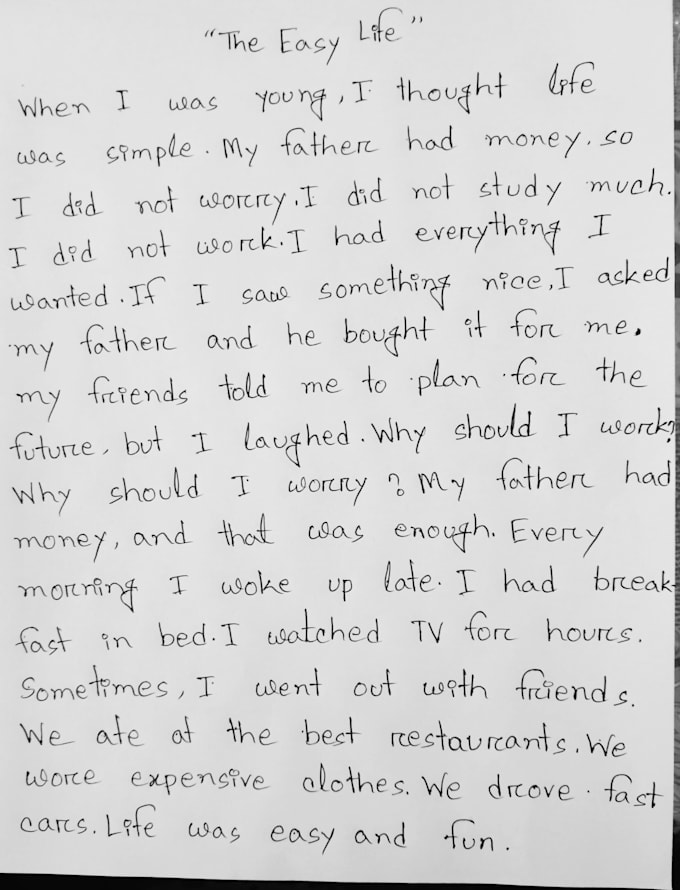 write anything with my beautiful handwriting