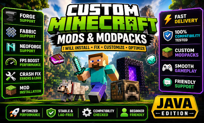 create install fix and customize minecraft mods forge fabric neoforge modpacks