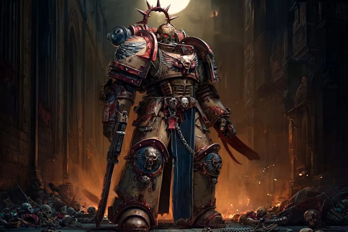 create a warhammer 40k character art