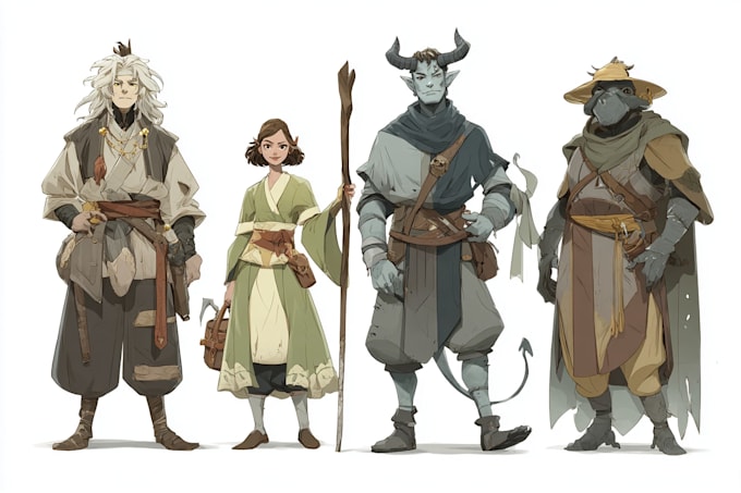 draw your dnd character illustrations or concept art