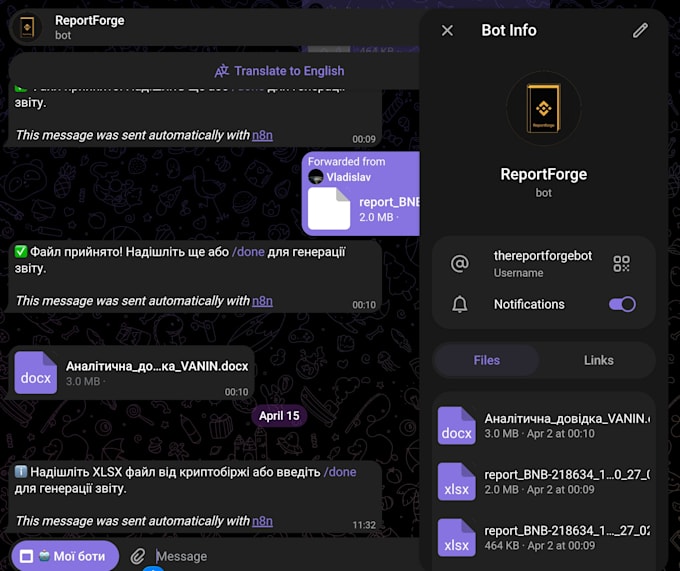 build ai automation workflows and telegram bots with n8n