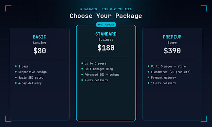 design a fast custom astro or wordpress website with SEO
