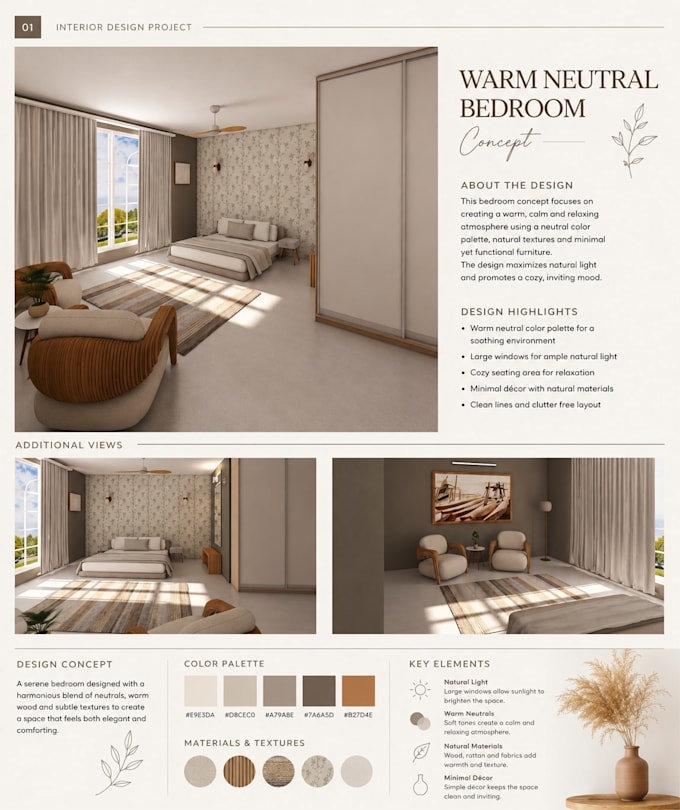 create aesthetic interior design mood boards