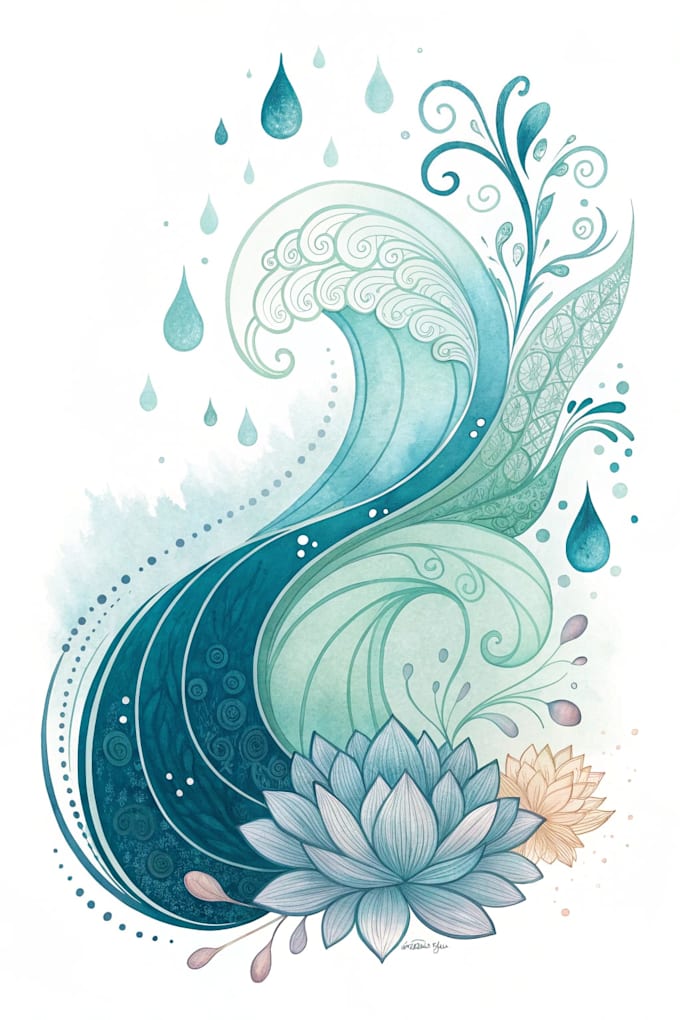 do a watercolor tattoo design