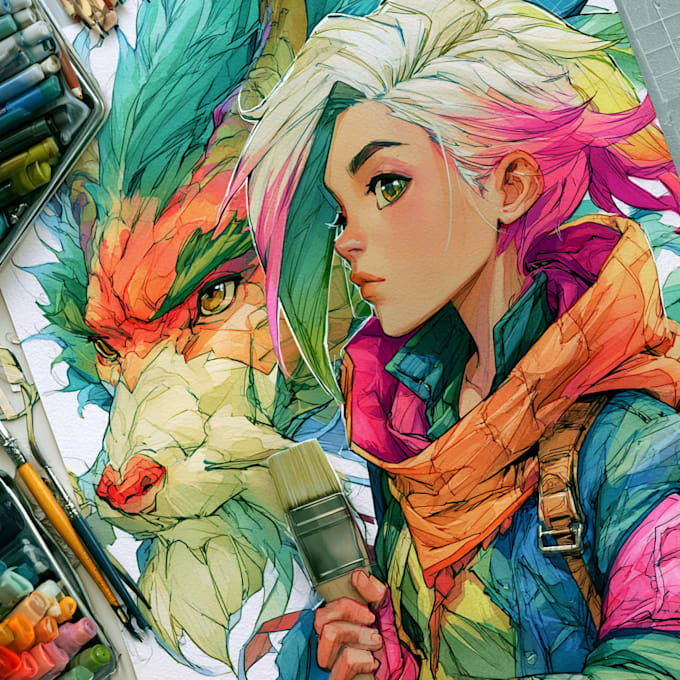 draw anime and manga illustrations