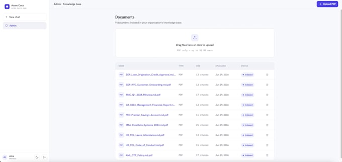 create a multitenant rag chatbot