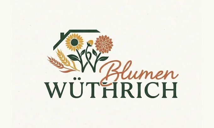 design custom boho floral logo for your brand