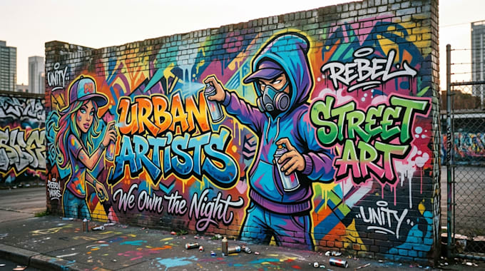 design graffiti designs, murals and wall arts
