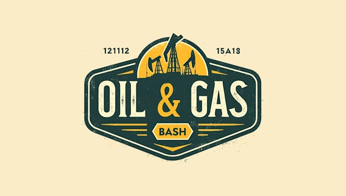 do make oil and gas bash vintage logo design