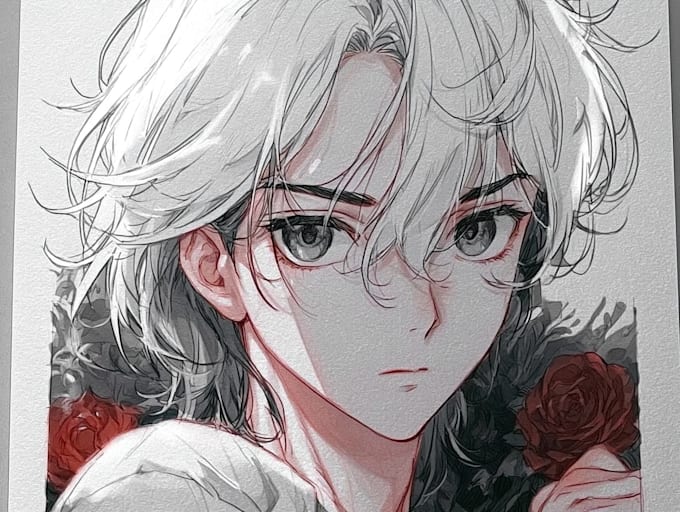 paint an anime, manga character for you