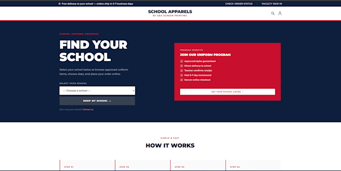 build a modern business website or ordering portal