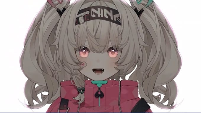 draw professional live2d vtuber model with rigging and expression movement
