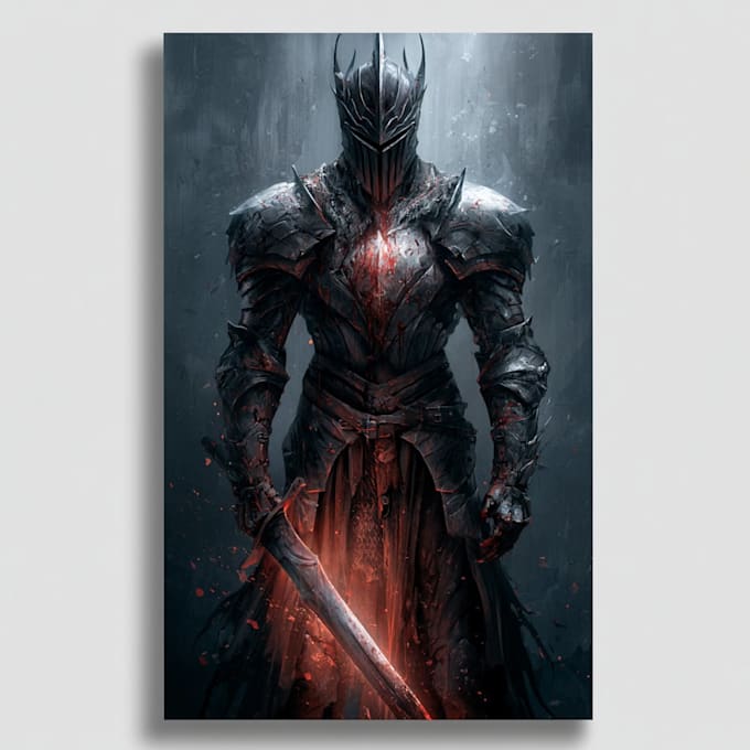 create dark knight paintings art