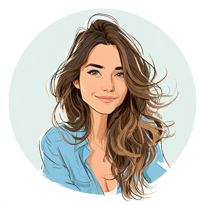 create cartoon vector portrait from photo